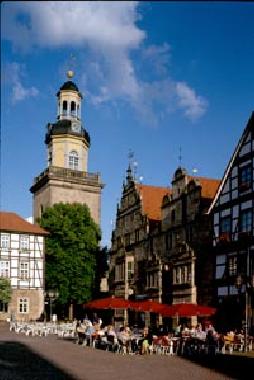 Rinteln Marktplatz mit Nikolai Kirche