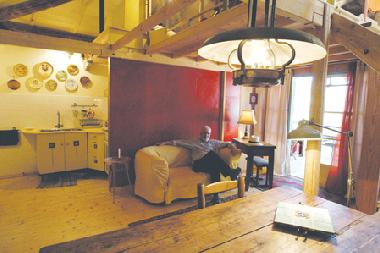 Pantry und Blick auf die Terasse