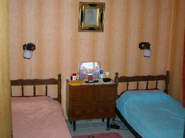 Das Schlafzimmer mit 2Betten