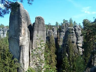 Kennzeichnend f�r dieses Gebiet: einzigartigen grotesken Sandste