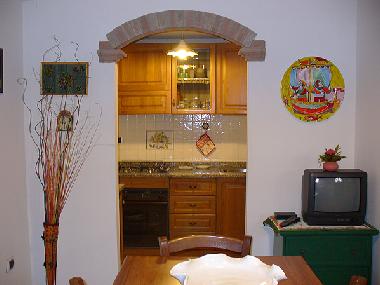 Wohnraum mit Kchennische