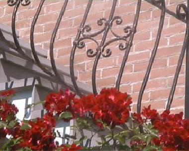 The stairs leading to the guests