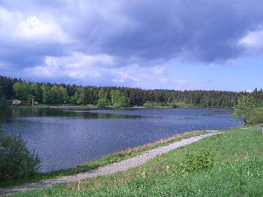 Blick auf das Waldseebad