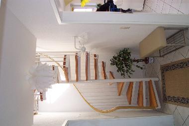 Flur mit Wendeltreppe