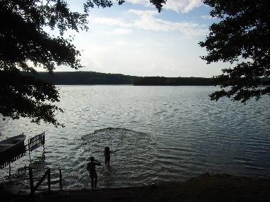 Pinnower See eine der vielen Badestellen
