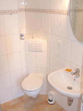 Modernes Bad mit Dusche / WC