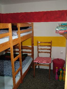 zweiter Schlafraum mit Etagenbett