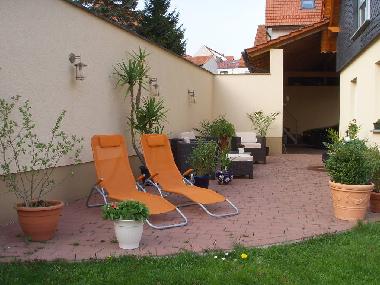 neu gestaltete Terrasse