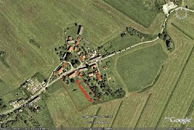 Dorf mit eingezeichnetem Grundst�ck