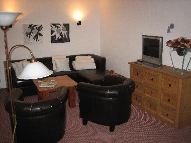 Wohnzimmer mit Schlafcouch