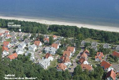Lage des Ferienhauses (Pfeil)