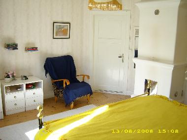 Doppelschlafzimmer mit Kamin