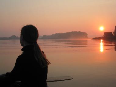 Kanutour bei Sonnenaufgang am Krakower See 