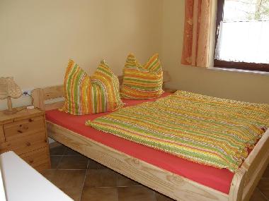 Typ 1/1 - 34m2 - Schlafzimmer mit Doppelbett