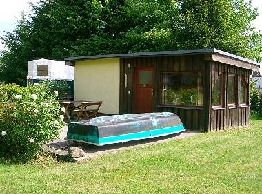 Sauna mit Voraum + Dusche + Boddenblick