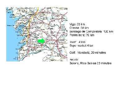 Ferienhaus in La Caiza, Pontevedra (Pontevedra) oder Ferienwohnung oder Ferienhaus