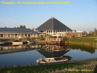 Rezeption mit Bootsverleih