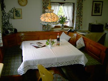 Wohnung Almrserl Essbereich