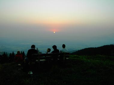 Sonnenaufgang auf dem Schwarzenberg