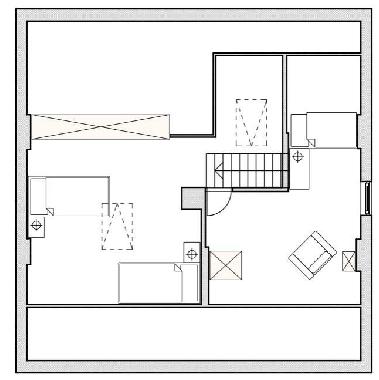 Grundriss Almrserl Dachgeschoss
