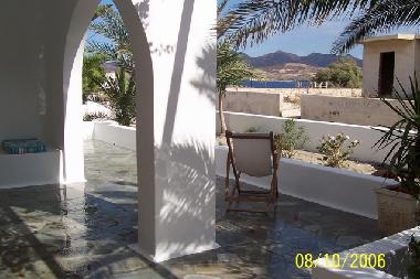 Teil der Veranda mit begrenztem Meeresblick