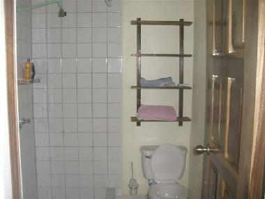 Badezimmer mit Dusche und WC