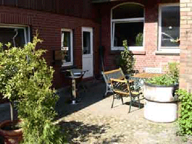 Grillecke im Innenhof