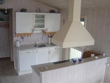 Die K�che mit u.a. Geschirrsp�ler und Mikroofen