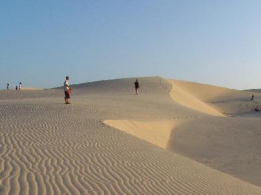 diese ber�hmten D�nen beginnen gleich hinterm Haus