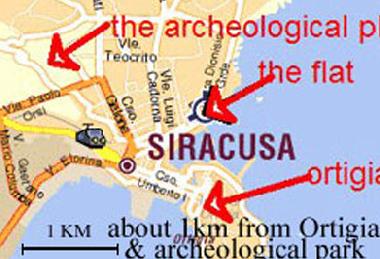 Ferienwohnung in SYRACUSE (Siracusa) oder Ferienwohnung oder Ferienhaus