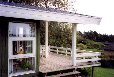 Grosse Terrasse mit Panoramablick �ber Ebeltoft Bucht