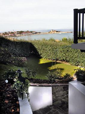 Blick von der Terrasse auf Socoa