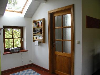 Bad mit Dusche Waschtisch WC