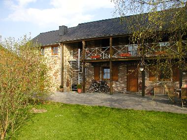 Wendeltreppe zu Eingang der Ferienwohnung