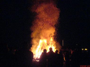 Strandfeuer an Neujahr
