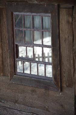 Fenster des Bauernhausmuseum 