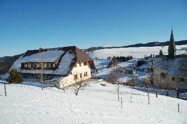 Haus Heiner´im Winter (Im Hintergrund der Feldberg)