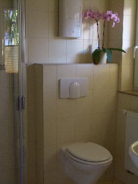 Dusche mit WC