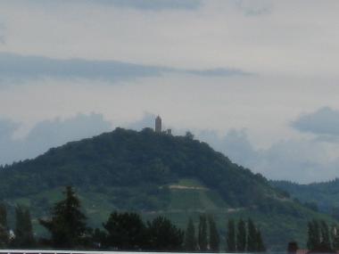 Blick von der Wohnung auf die Starkenburg
