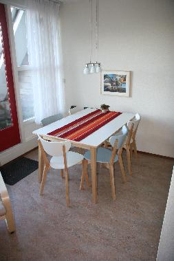 Esstisch in der Ferienwohnung 