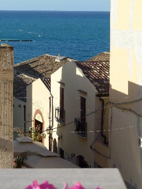 Blick vom Balkon auf der Meerseite