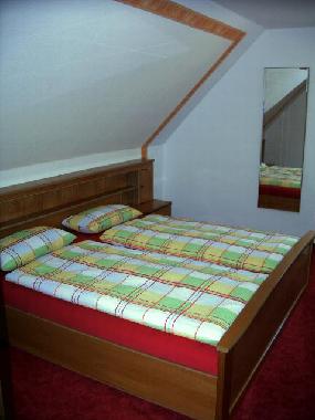 Unser rotes Schlafzimmer.