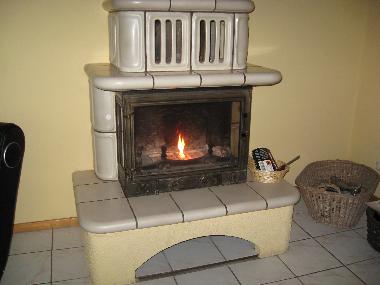 Kamin im Wohnzimmer