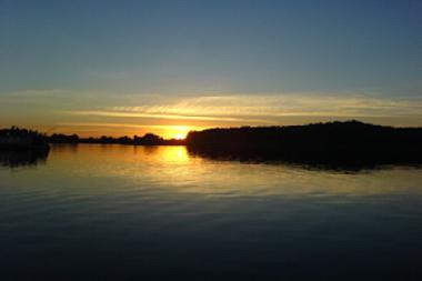 Sonnenuntergang am Gro�en Labussee