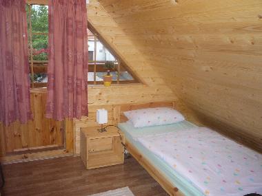 BLOCKHAUS  I  Schlafzimmer mit 2 Einzelbetten und Balkon