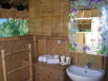 Badezimmer im Bambushaus - Obergeschoss