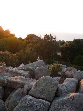 Abendstimmung auf unserem Aussichtsfelsen