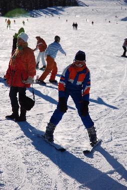 Mein junster Sohn oben am Kreischberg