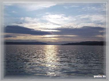 Sonnenuntergang bei Gottlieben (Untersee)