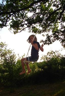 Unsere gro�e Schaukel in der Eiche...